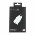 Dacota Platinum USB vegglader 2,4 A 1 Port, hvit thumbnail