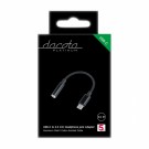 Dacota Platinum USB-C To 3,5 mm Aux 0,1 M, svart thumbnail
