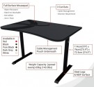 Arena Fratello Gaming Desk Mørk Grå thumbnail