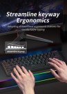 MUCAI MK61 USB Gaming Mechanical Keyboard Red Switch 61 Keys Wired thumbnail