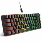 HXSJ V200 Wired K68 RGB Streamer Mini Gaming Keyboard thumbnail