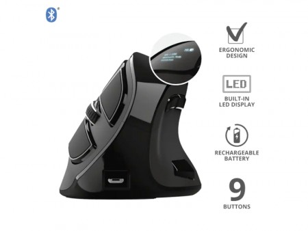 Trust Voxx ergonomisk oppladbar mus
