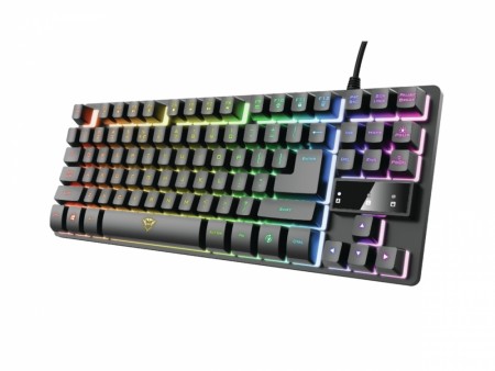 Trust GXT 833 Thado Gamingtastatur TKL (sort)